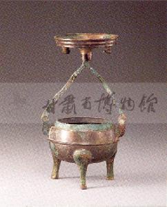 鼎形銅行燈 鼎形銅行燈