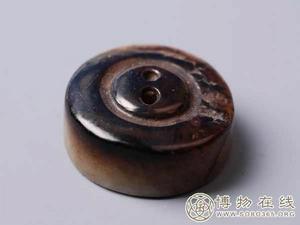 圓形谷紋青玉佩 圓形谷紋青玉佩