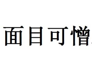 面目可憎 面目可憎