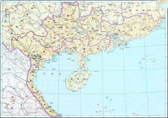 交州七郡示意圖