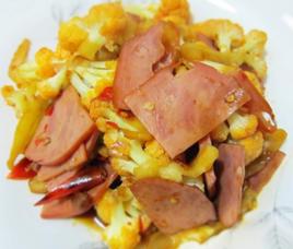 花菜炒火腿 花菜炒火腿