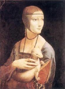 抱白貂的婦女 抱白貂的婦女