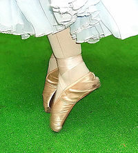 女芭蕾舞演員穿的腳尖舞鞋