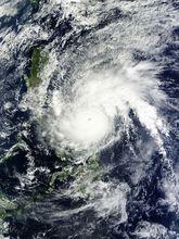 超強颱風茉莉 衛星雲圖