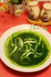 銀魚菠菜湯 銀魚菠菜湯