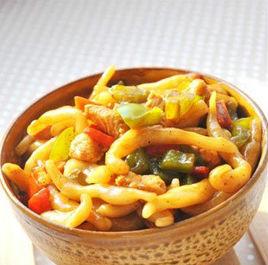 雞丁燜搓魚兒 雞丁燜搓魚兒