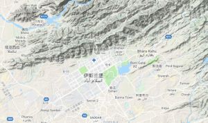 伊斯蘭瑪巴德衛星地形圖