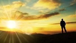 夕陽山頂 夕陽山頂