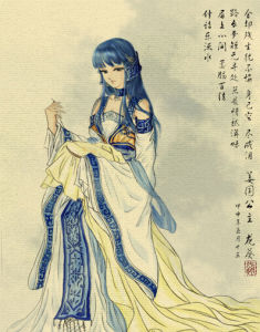 同人繪製·藍葵