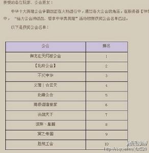 中華英雄公會活動