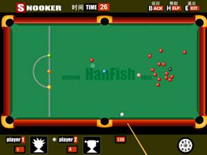 線上玩雙人斯諾克小遊戲