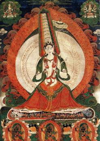 大白傘蓋佛母唐卡