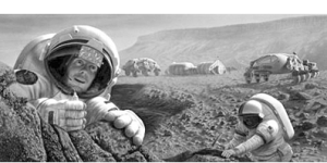 人類登入火星想像圖