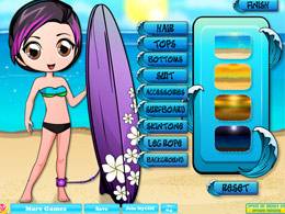 打扮衝浪女孩 打扮衝浪女孩