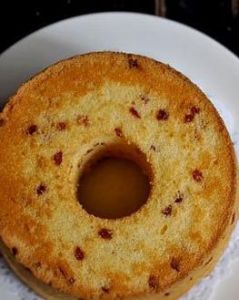 檸檬香草蔓越莓戚風