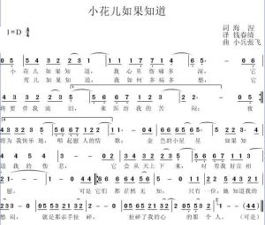 《小花兒如果知道》 《小花兒如果知道》