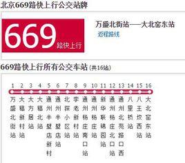 北京公交669路快 北京公交669路快