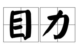 目力 目力