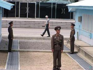 朝韓邊境軍事分界線值守士兵