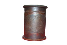 清子安制款壽字紋煙膏盒 清子安制款壽字紋煙膏盒