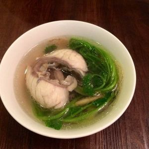 髮菜魚片芫荽湯 髮菜魚片芫荽湯