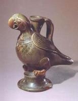 唐三彩鸚鵡壺 唐三彩鸚鵡壺