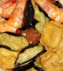 鮮蝦肉丸茄子煲 鮮蝦肉丸茄子煲