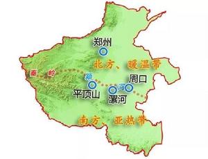 河南氣候分界圖