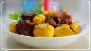 紅燒栗子排骨 紅燒栗子排骨