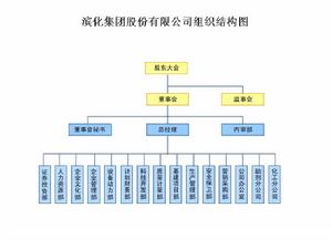 濱化集團股份有限公司組織結構圖