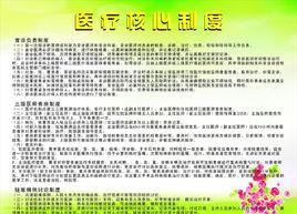 醫院核心制度 醫院核心制度