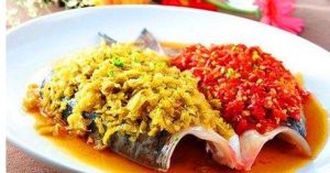 香煎肉雙色剁椒魚頭