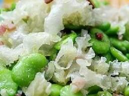 火腿銀耳燴蠶豆 火腿銀耳燴蠶豆