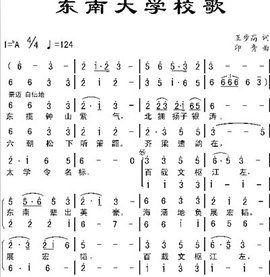 東南大學校歌 東南大學校歌