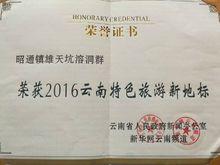 鎮雄天坑群榮獲2016雲南特殊旅遊新地標