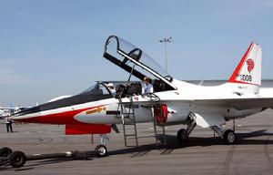 韓國最新型T-50金鷹高級教練機亮相新加坡航展