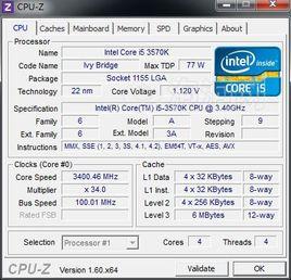 Intel 酷睿i5 3570K Intel 酷睿i5 3570K