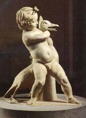 抱鵝的小孩像 抱鵝的小孩像