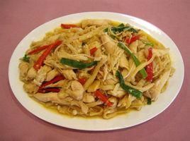 荷芹金菇炒雞柳 荷芹金菇炒雞柳