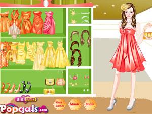 橘黃色的禮服 橘黃色的禮服