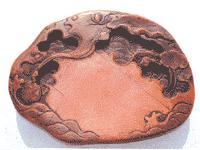 元延佑青花鳳凰菊花紋菱花盤