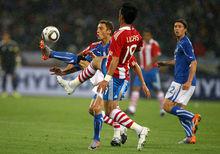 2010年南非世界盃 巴里奧斯代表巴拉圭隊VS義大利隊