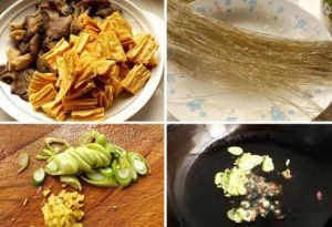 蘑菇腐竹燉粉條 蘑菇腐竹燉粉條