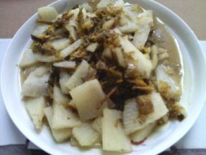 山藥雪菜炒辣椒 山藥雪菜炒辣椒