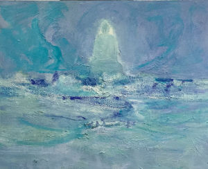 《聖海》布面油畫95x120cm陳明華2016年