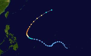 颱風桑卡路徑圖