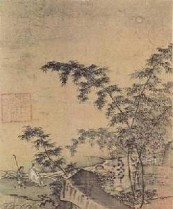 元佚名竹林高士圖軸 元佚名竹林高士圖軸