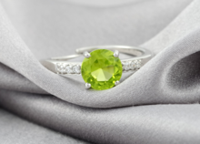 純天然橄欖石戒指