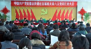 中共安徽省供銷社直屬機關第六次黨代會