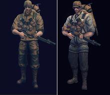 左圖突擊兵盟軍 右圖突擊兵軸心國